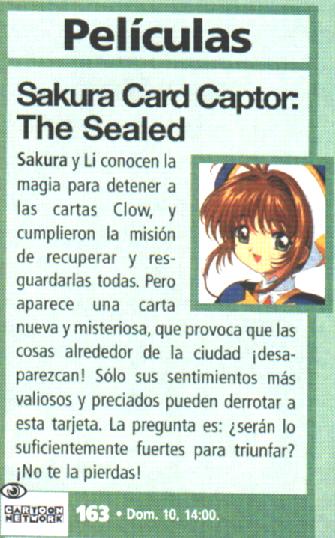 Sakura Card Captor: The Sealed